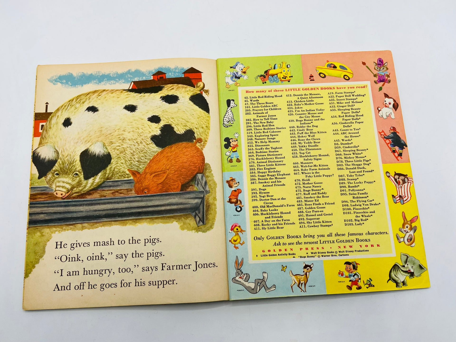 The Animals of Farmer Jones Little Golden Book
