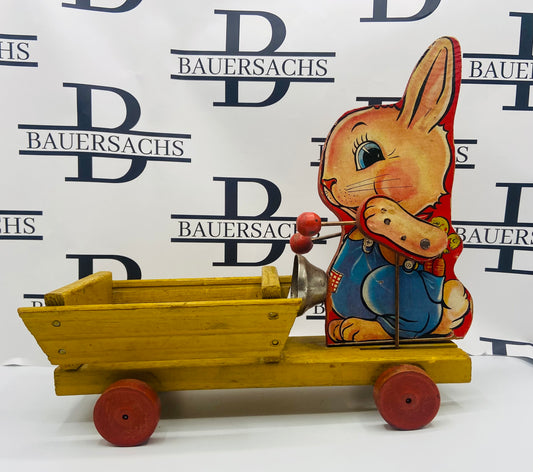 1940’s Vintage Fisher Price Bunny Drummer Bauersachs’ Timeless Toys
