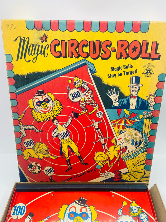 1940s Vintage Magic Circus Roll Game in Box Bauersachs’ Timeless Toys