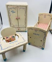 1940s Vintage Toy Doll Furniture Bauersachs’ Timeless Toys