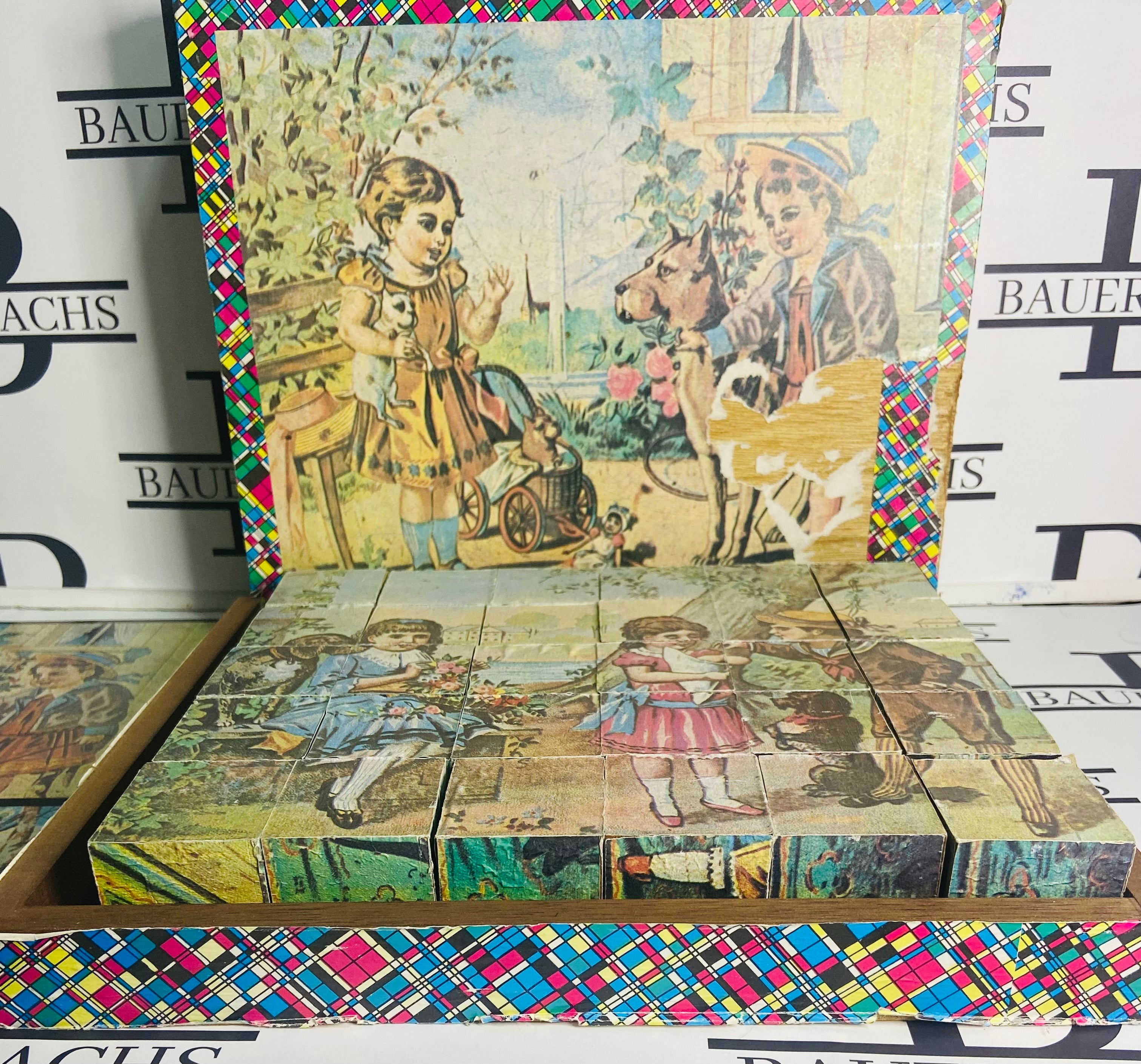 Antique, Victorian, Block (Cube) Puzzle – Bauersachs' Timeless Toys
