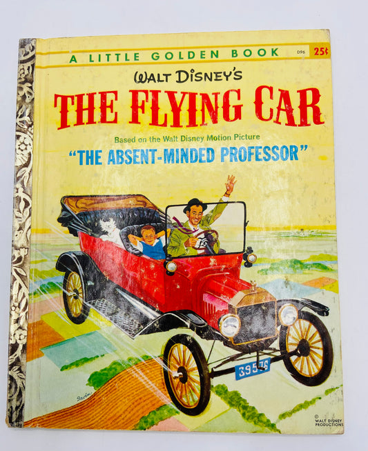 The Flying Car Vintage Little Golden Book First Edition