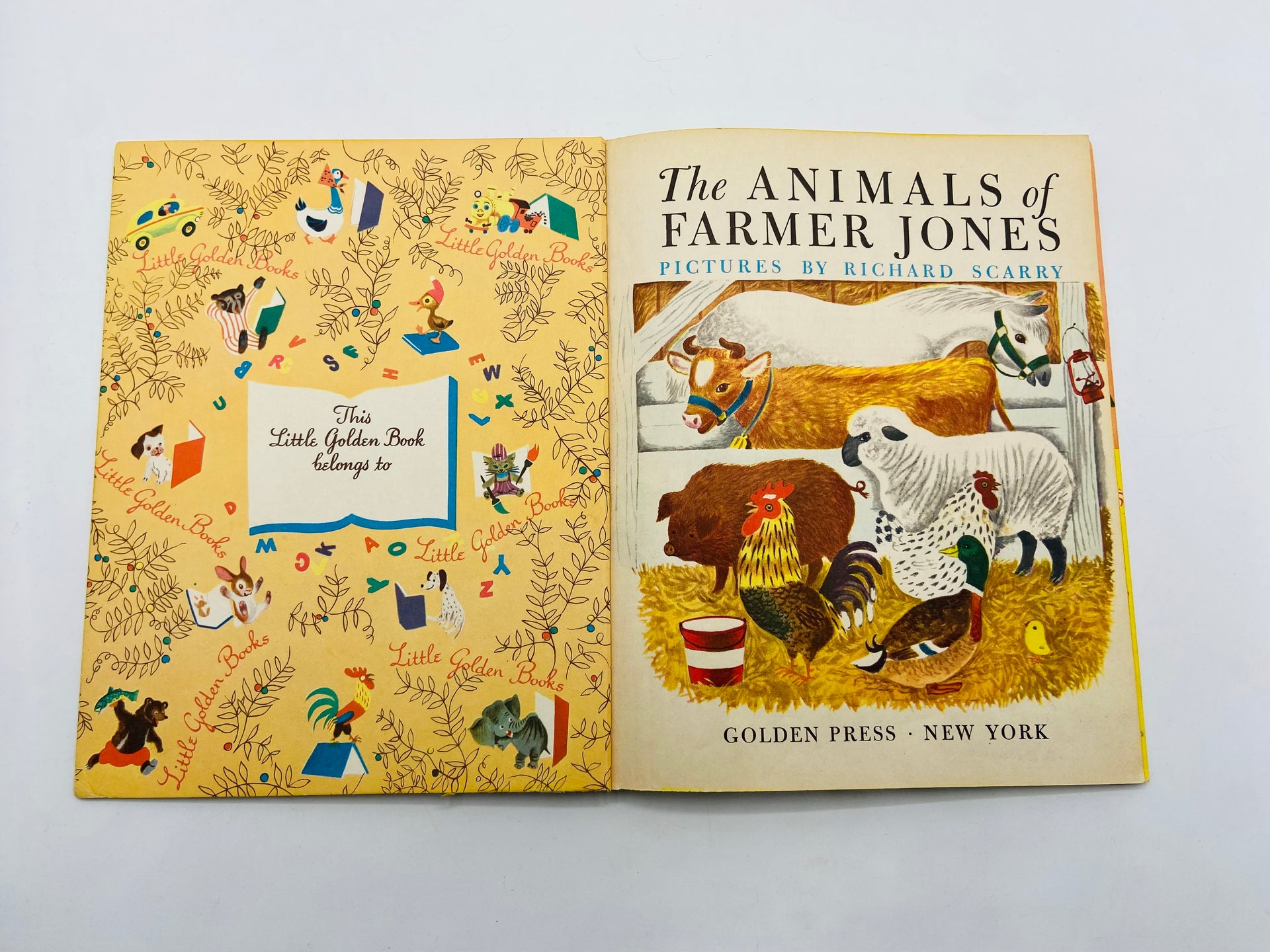 The Animals of Farmer Jones Little Golden Book