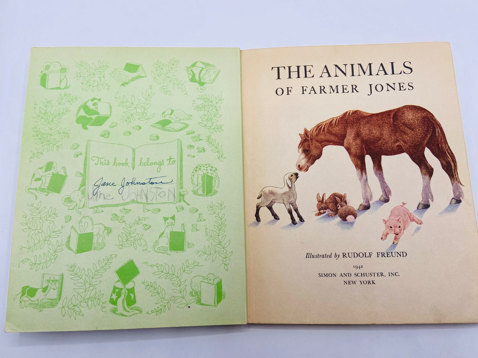 The Animals of Farmer Jones Vintage Little Golden Book