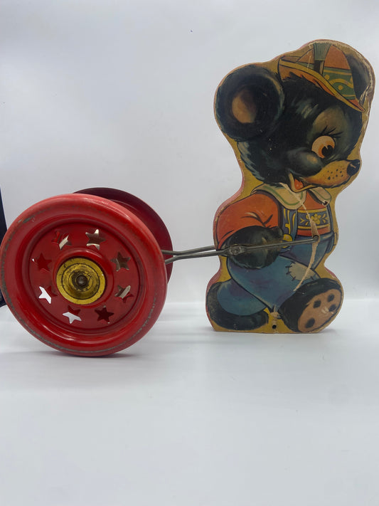 Gong Bell Vintage Pull Toy