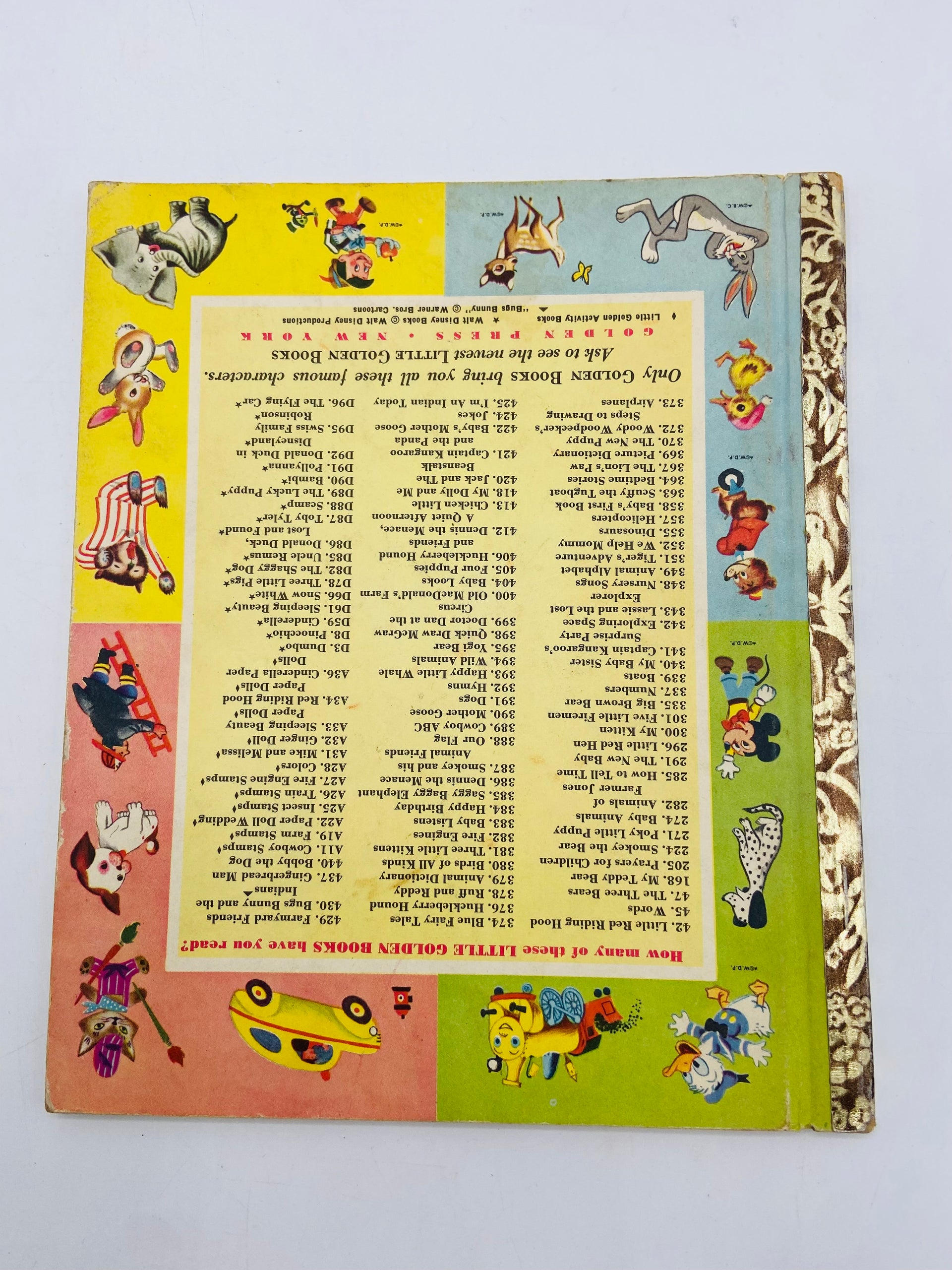 Huckleberry Hound Safety Signs First Edition Little Golden Book