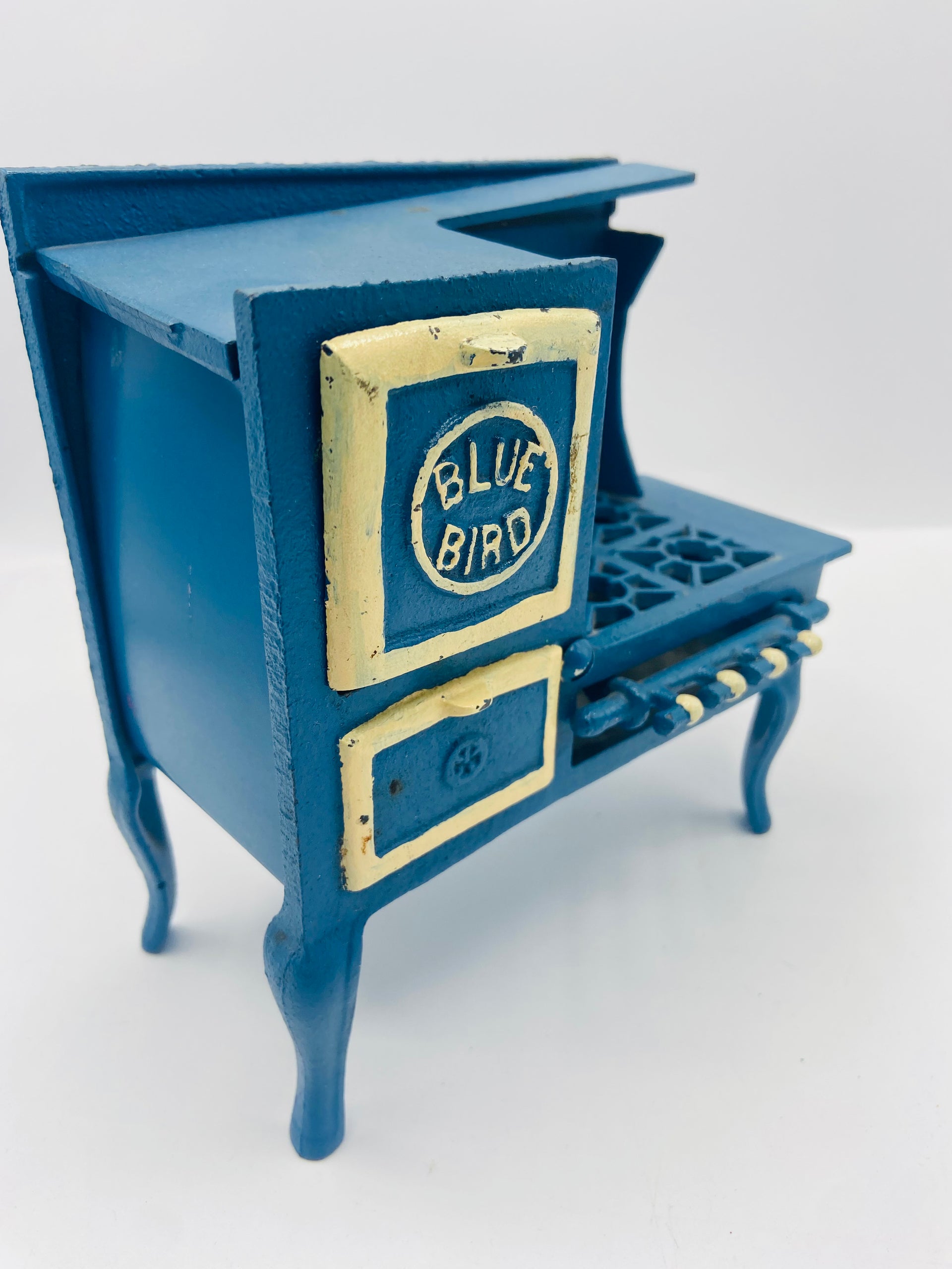 Blue Bird Vintage Cast Iron Doll Stove Bauersachs’ Timeless Toys