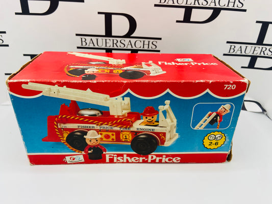 Fisher Price Great Britain Firetruck in Original Box Bauersachs’ Timeless Toys