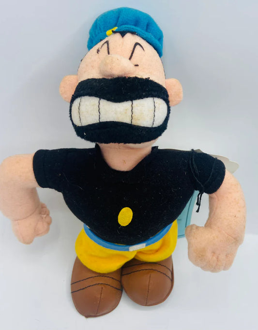 Popeye Character BLUTO Plush Doll Vintage Bauersachs’ Timeless Toys