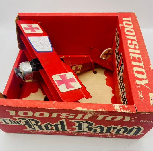 Red Baron Plane by Tootsie Toy in Box Bauersachs’ Timeless Toys