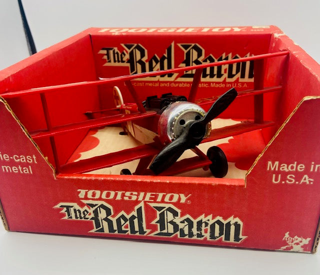 Red Baron Plane by Tootsie Toy in Box Bauersachs’ Timeless Toys