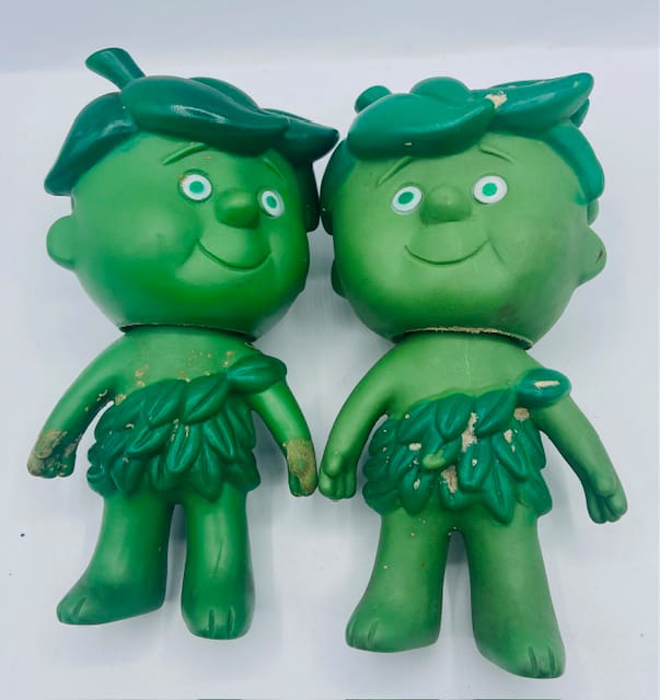 Rubber green giant advertising dolls Bauersachs’ Timeless Toys