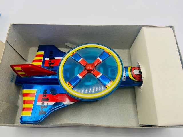 Tin Toy Plane Avionics Aircraft in Box New Old Stock Bauersachs’ Timeless Toys