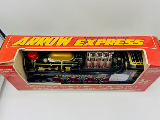 Vintage Arrow Express Tin Toy Train Bauersachs’ Timeless Toys