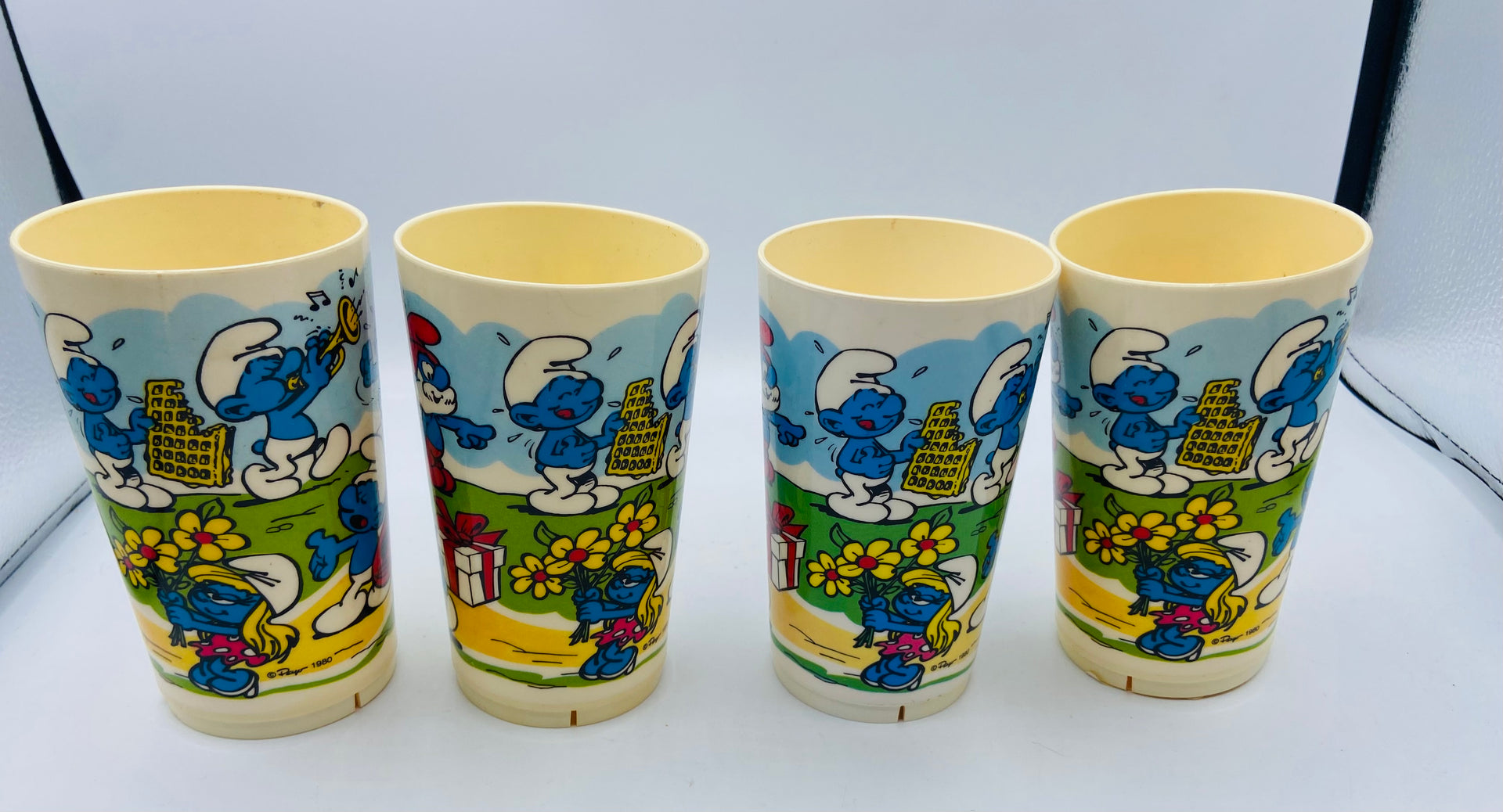 Vintage Smurf Tumbler Cups Bauersachs’ Timeless Toys
