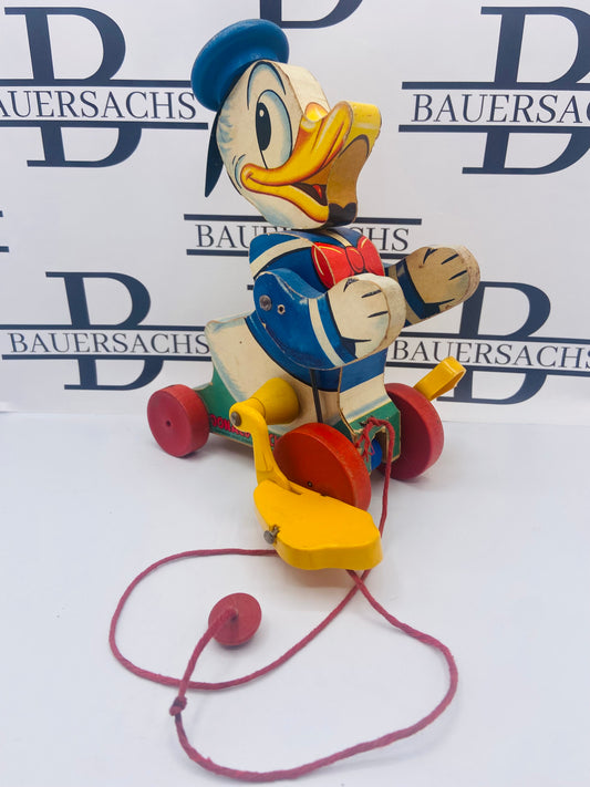 Fisher Price Pull Toy: Talking Donald Duck Disney #765